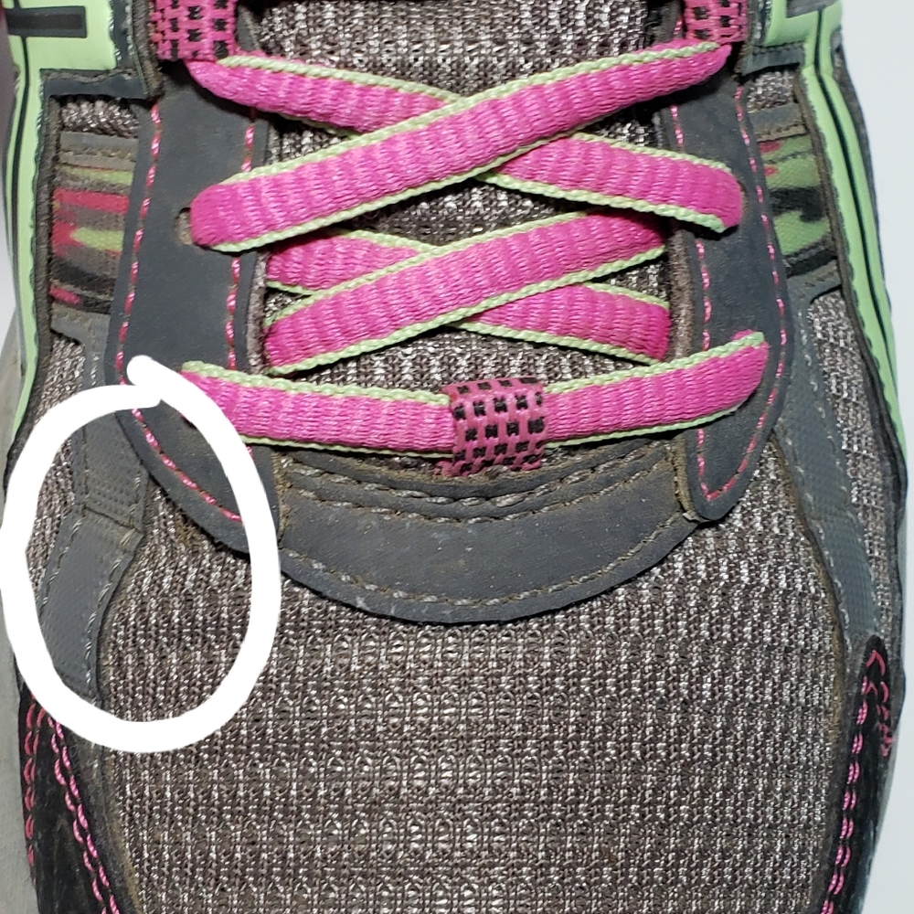 Asics Womens Gel Venture 5 T5N8N Gray and Green Running Shoes Lace Up Sz 9.5 - Picture 9 of 10